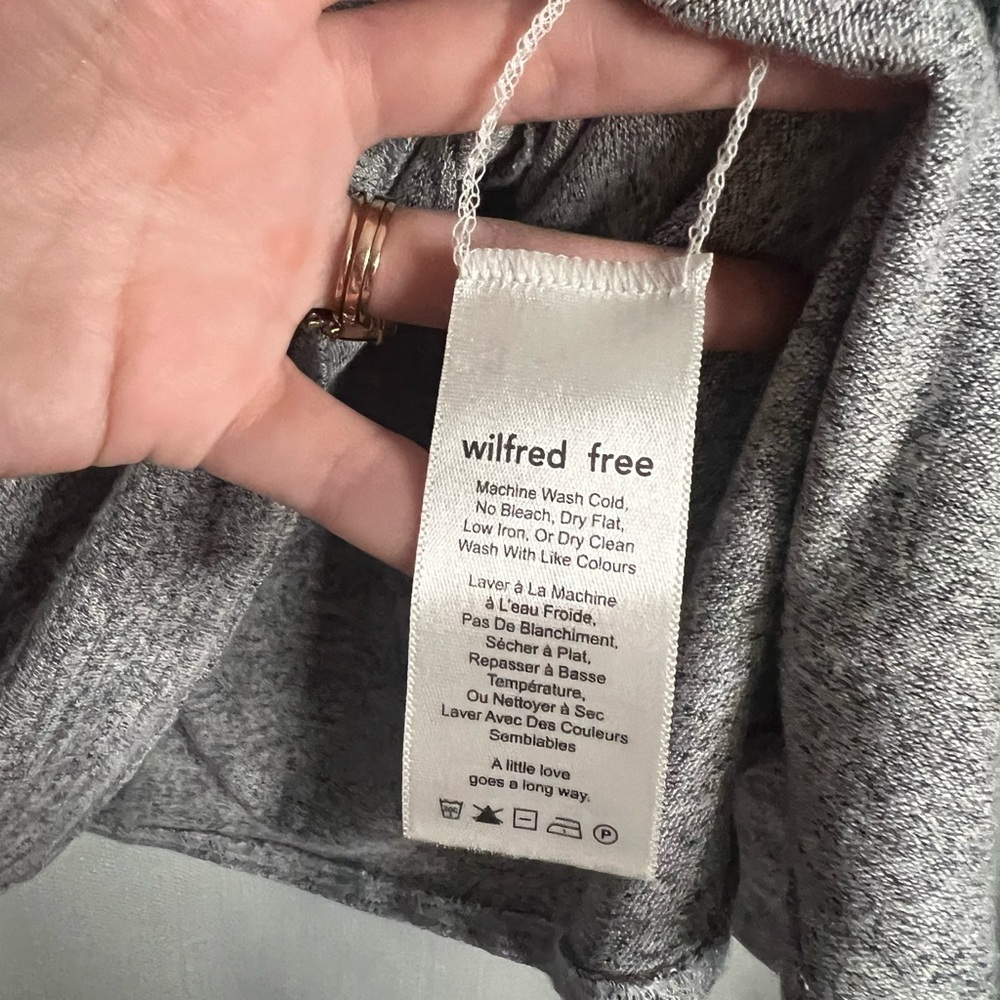 Wilfred Free Gail V Neck Long Sleeve Dress Small Oversized - Picture 7 of 10